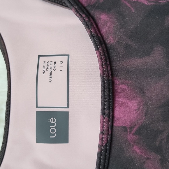 Lole Dalia Crushed Blooms Purple Tank Top! Size Large! NWT! - Picture 2 of 9